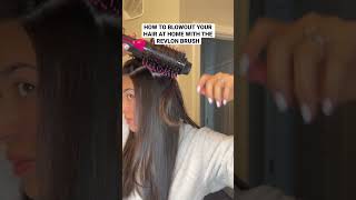 How to blowout your hair at home with the Revlon brush #blowout #revlon #revlononestephairdryer