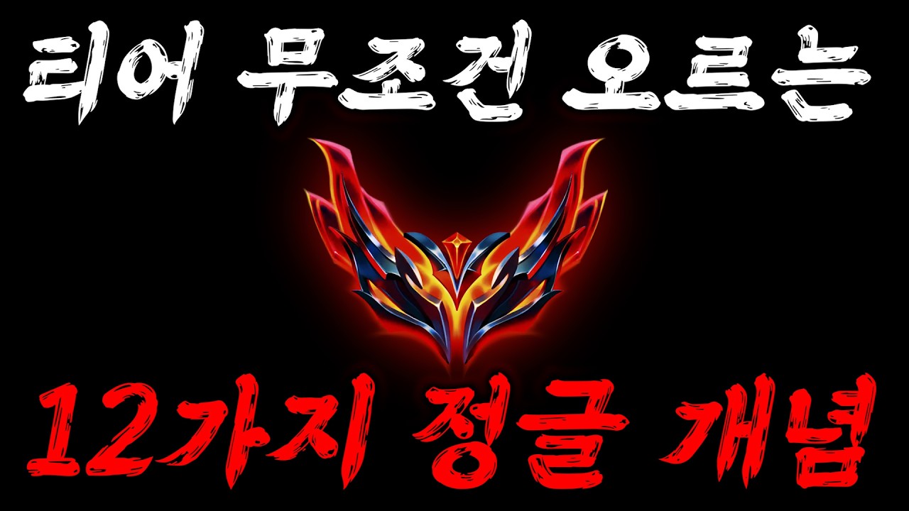 티어 무조건 오르는 12가지 정글 개념