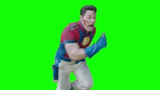 Peacemaker surprised meme run green screen