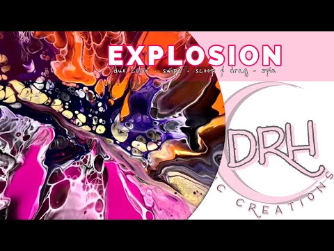 #112. EXPLOSION | Acrylic Pouring for Beginners