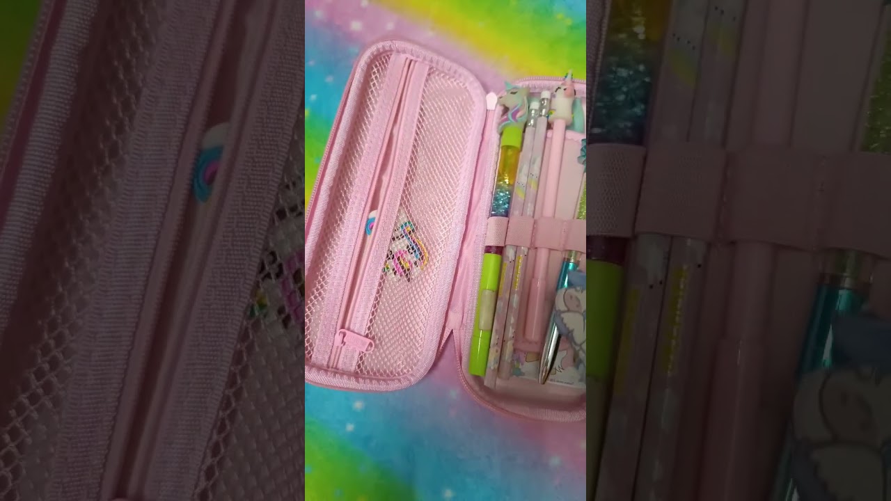 Unicorn🦄 Stationery | Unicorn Pencil Case #stationery #unicorn #pencilcase #shorts  @SafisWowWorld