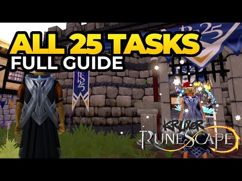 How to Complete Every 25th Anniversary Task in RS3 (2001-2025)