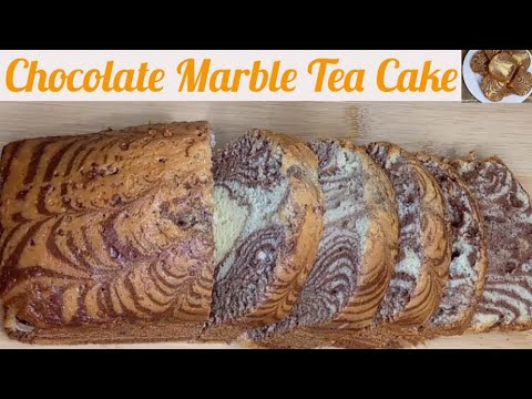 Chocolate Marble Tea Cake Recipe_Without Oven_Marble Tea Cake Recipe_By Sharmeen With Kitchen.