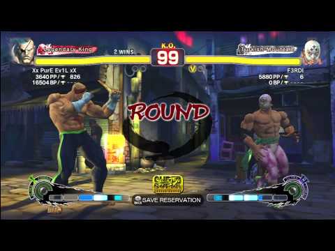 SSF4 AE [Sagat] Xx PurE Ev1L xX vs F3RDI [El Fuerte]