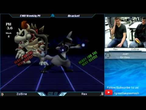 CMU Weekly 14 - Zo9ine (Bowser) vs. Rex (Lucario/Sonic)