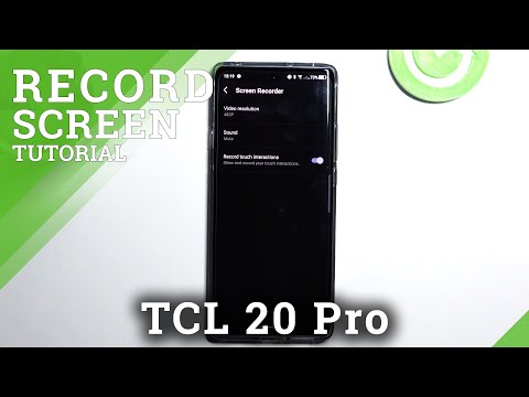 How to Manage Sound Settings in Screen Recorder of TCL 20 Pro - Operate Sound Recorder Options