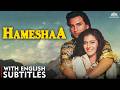 Hameshaa 1997 Full Movie Saif Ali Khan Kajol 90s Bollywood Romantic Thriller Eng CC