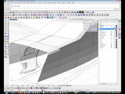 Modeling a car with T-Splines for Rhino Part 1 of 3