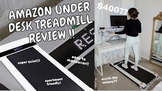 Under the Desk Treadmill Review!! | WFH Setup Apartment Friendly
