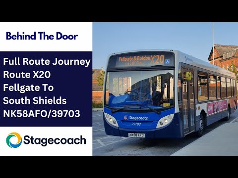 Behind The Door: Route X20 | NK58AFO/39703 - Stagecoach North East: MAN 14.240LF/ADL Enviro 200