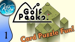 Golf Peaks Ep 1:  COMPLETELY NOT ABOUT GOLF! - Puzzle on the go! - First Look, Let's Play, Gameplay