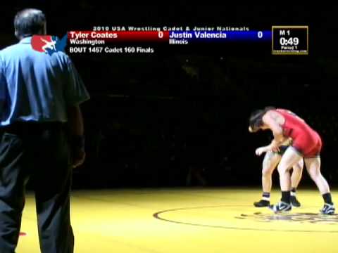 Cadet Greco-Roman Finals 160 pounds - Tyler Coates vs. Justin Valencia