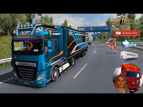 Euro Truck Simulator 2 (1.35 Beta) Germany Revisiting Phase 2 New DAF XF e6 by SCS + DLC's & Mods