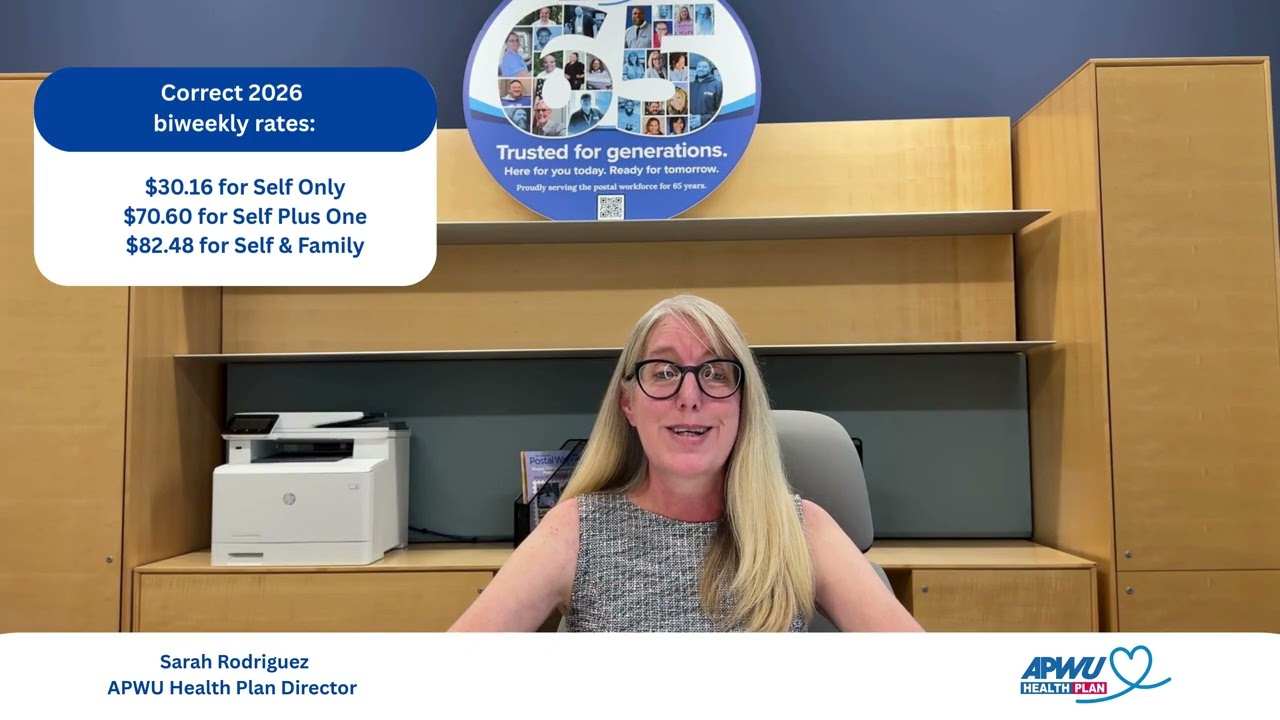 A Message from APWU Health Plan Director Sarah Jane Rodriguez on Open Season 2025