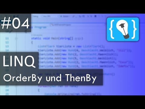 C LINQ Tutorial Deutsch German 4 OrderBy und ThenBy