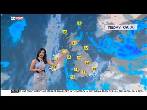 Nazaneen Ghaffar Sky News Weather 2017 06 30