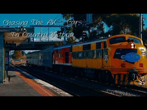 Australian Trains - Chasing 42103 & GM10 "AK Cars" To Country Victoria