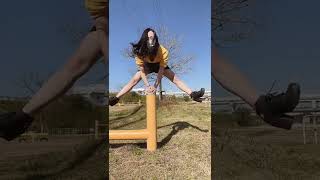 まさかの！？ #公園 #遊具 #ミニスカ #チャレンジ動画 #おすすめにのりたい