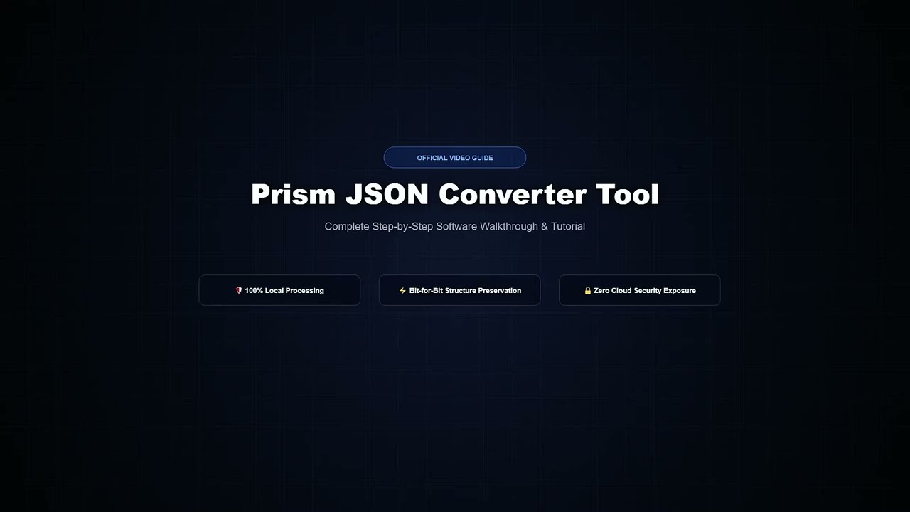 JSON Converter Tool video guide preview