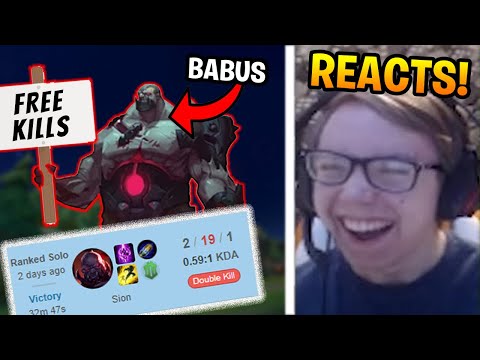 TheBausffs Reacts to My "Inting Sion" Video