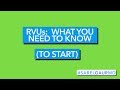 RVUs:  What You Need to Know (To Start)