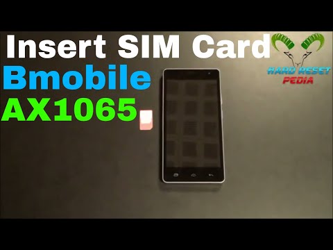 Bmobile AX1065 Insert The SIM Card