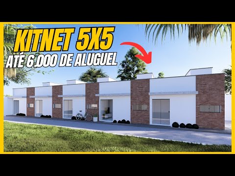5x5 KITNET MODULAR |🏠 Kitnet pequena 25m²