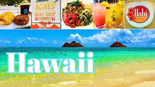 [2025最新ハワイ]絶景‼︎天国の海☆快晴カイルア＆ラニカイビーチ満喫/カイルア名店巡り/ラニカイピルボックストレイル