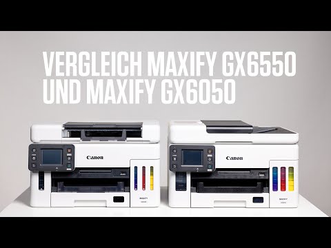 Canon MAXIFY GX6550 MegaTank Multifunktionsdrucker video preview