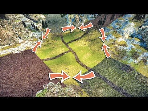 Crossroads Battle: Samurai - Roman Soldiers - Footmen - Native Americans - UEBS 2