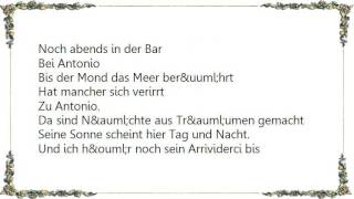 Kristina Bach - Antonio Lyrics