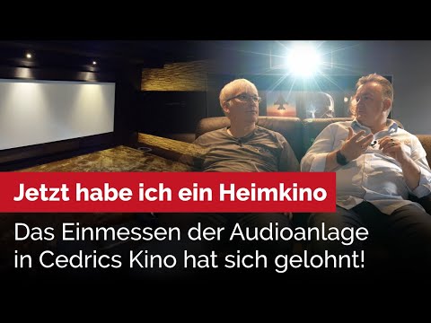 Nach der Einmesssung sagt Cedric  "Jetzt habe ich ein Heimkino" . Holger2 war vor Ort.