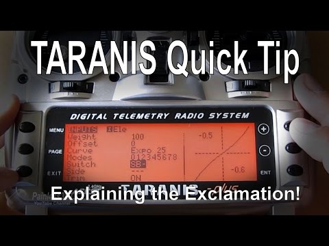 FrSky TARANIS Quick Tip – Explaining the Exclamation!