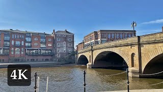4K UHD | York - United Kingdom | Walking along the River Ouse