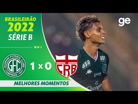 Gols e lances de Guarani x CRB