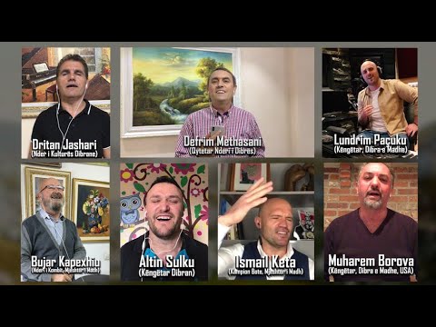 Dritan Jashari artistë dhe personalitete të Dibrës risjellin këngën-"FLUTURON SHQIPJA MBI KORAB"