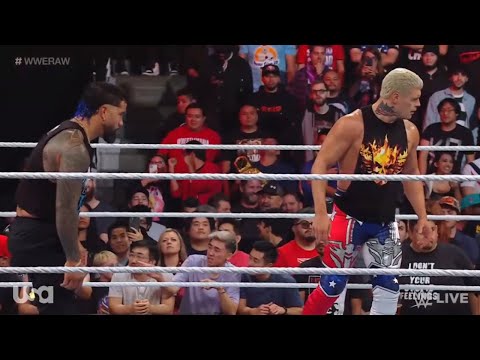 Cody Rhodes saves Jey Uso from The Judgment Day - WWE RAW 10/2/2023