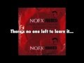 NOFX - Just The Flu (with lyrics) 