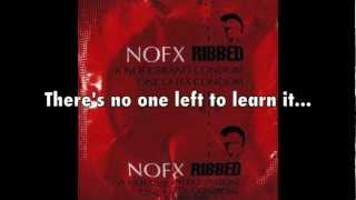 NOFX - Just The Flu (with lyrics)