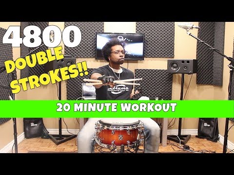 4800 DOUBLE STROKES!! - 20 Minute Workout w/ Beatdown Brown