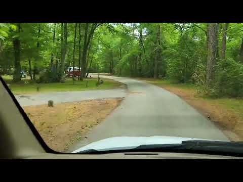 a drive through the campground