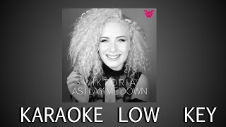 As I Lay Me Down - Wiktoria | Karaoke Low Key with Chorus