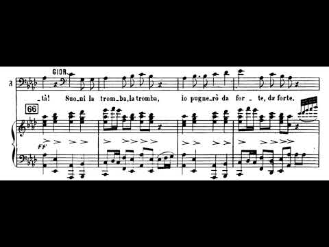 Suoni la tromba intrepido (I Puritani - V. Bellini) Score Animation