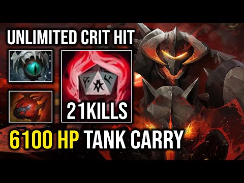 6100 HP Super Tank Late Game Chaos Knight +540 Damage Per Hit 1 Shot Reality Rift Dota 2