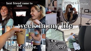 week in my life - Josie visits atl, gift ideas, coffee runs, soul cycle, blowouts