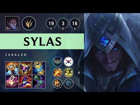 Sylas Jungle vs Taliyah - KR Challenger Patch 25.18