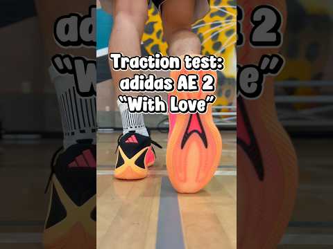 #Traction_test ✅❌🔊🛝 (adidas AE 2 - With Love) #basketball #sneakers #HoopKicks #adidasae2withlove