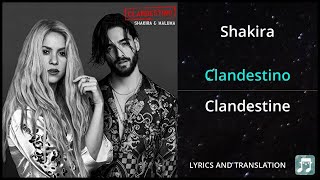 Shakira - Clandestino Lyrics English Translation - ft Maluma - Dual Lyrics English and Spanish