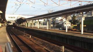 【ミュージックホーン、警笛あり】223系2000番台1次車W20編成+223系2000番台1次車V??編成 膳所通過！