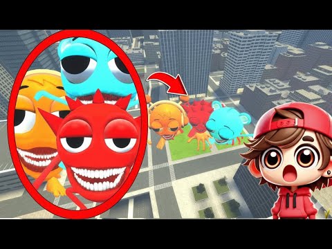 My drone CATCHES SPRUNKI Tapes SIMON PINK SKY Phases 1-4 IN REAL LIFE in Garry's Mod!